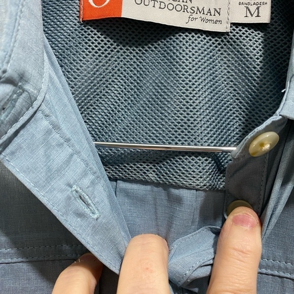 The American Outdoorsman Golf sleeveless collared  half-button UV 40 Blue size M - Picture 9 of 15